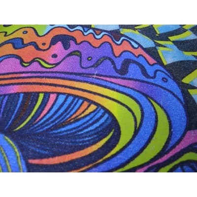 Gildan Tie Dye Mushroom Trippy Graphic Tee Shirt Blue White Size Medium - Thumbnail 6
