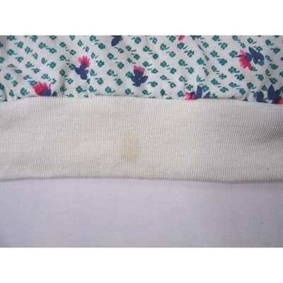 PARTNERS Mervyns Womens Size Small Floral Print V Neck Short Sleeve Top - Thumbnail 3