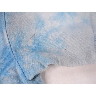 Gildan Tie Dye Mushroom Trippy Graphic Tee Shirt Blue White Size Medium - Thumbnail 7