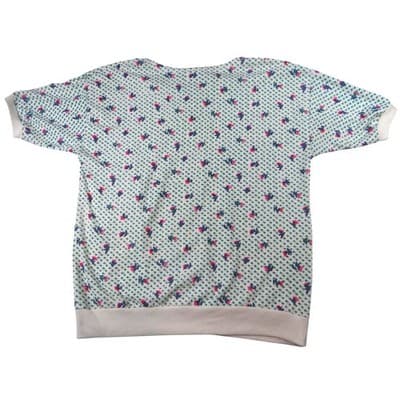 PARTNERS Mervyns Womens Size Small Floral Print V Neck Short Sleeve Top - Thumbnail 6