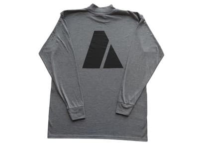 Gray Long Sleeve ARMY Turtleneck Shirt - Thumbnail 2