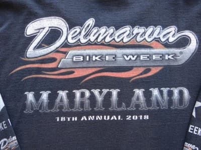 Delmarva Bike Week Maryland Men's Long Sleeve T-Shirt - Thumbnail 7