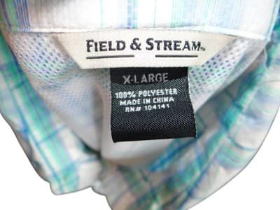 Field & Stream Men's Plaid Long Sleeve Shirt - Blue & Green - Thumbnail 7