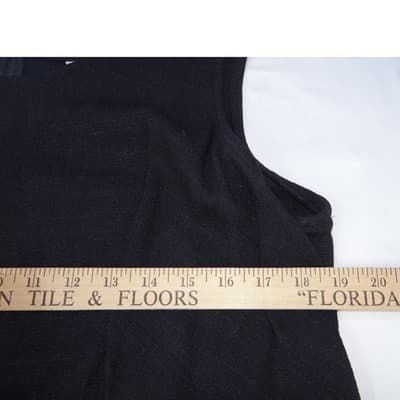 K Woman Black Sleeveless A Line Midi Dress Size 20W Style 891785 - Thumbnail 5