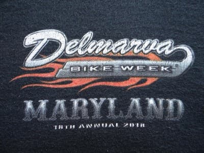 Delmarva Bike Week Maryland Men's Long Sleeve T-Shirt - Thumbnail 3
