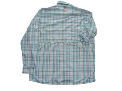 Field & Stream Men's Plaid Long Sleeve Shirt - Blue & Green - Thumbnail 3