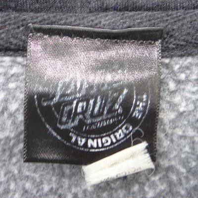 Santa Cruz Skateboards Pink Dot Logo Zip Up Hoodie Charcoal Grey Skater Mens S - Thumbnail 3