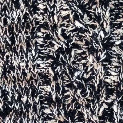 Vintage Razz-m'-Tazz Black White Textured Knit Sweater Women's Large Acrylic - Thumbnail 6