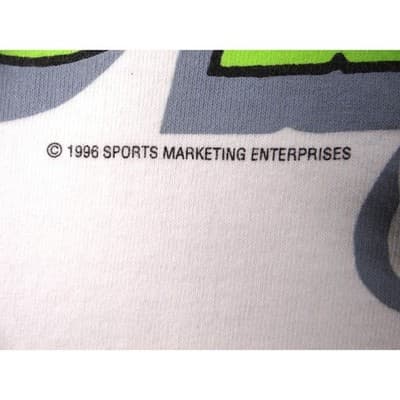 Vintage Smokin Joes Racing tank top featuring Jimmy Spencer graphics White Neon - Thumbnail 4