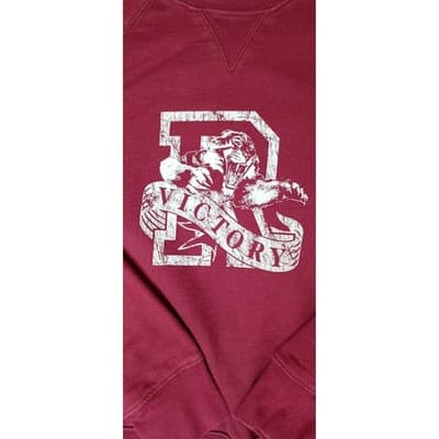 Route 66 Burgundy Tiger Victory Graphic Sweatshirt Women's Medium - Thumbnail 4