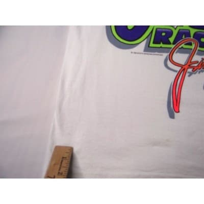 Vintage Smokin Joes Racing tank top featuring Jimmy Spencer graphics White Neon - Thumbnail 11
