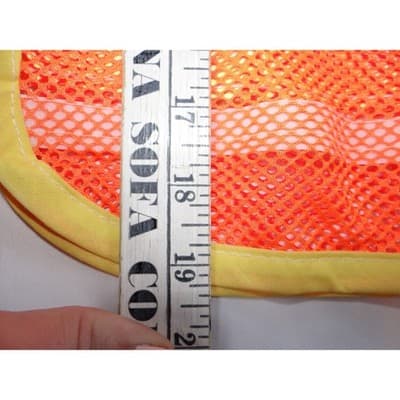 Kids Safety Vest High Visibility Orange Mesh Reflective Tie Closure Set of 2 - Thumbnail 9