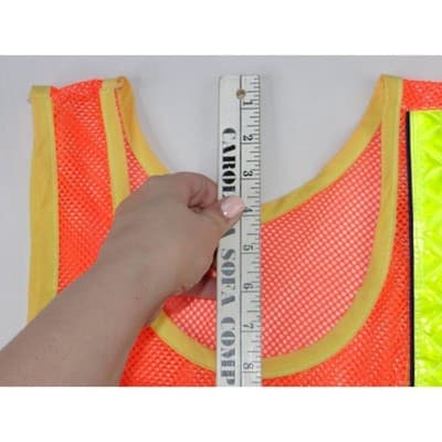 Kids Safety Vest High Visibility Orange Mesh Reflective Tie Closure Set of 2 - Thumbnail 11