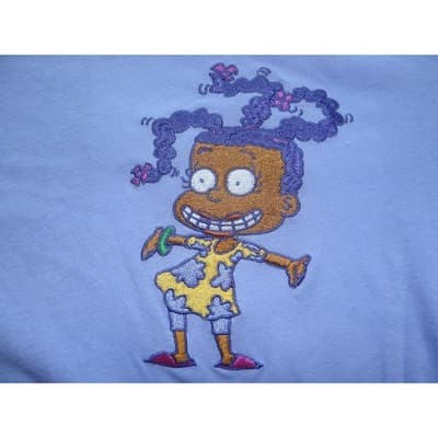 Nickelodeon Cropped Tee with Character Embroidery - Thumbnail 2