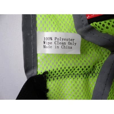 High Visibility Reflective Safety Vest Lime Green Mesh Multiple Pocket Closure - Thumbnail 2