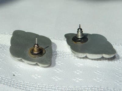 Vintage Silver-toned Earrings - Thumbnail 5