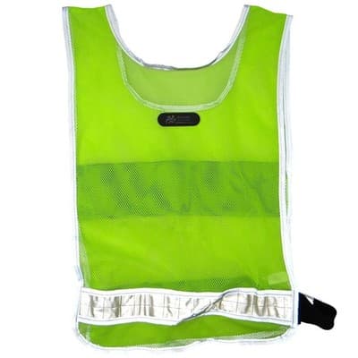 High Visibility Reflective Safety Vest Lime Green Mesh Multiple Pocket Closure - Thumbnail 5