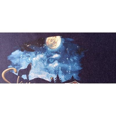 Harley Davidson Sturgis Black Hills Rally 2007 T Shirt Men Large Blue Wolf Moon - Thumbnail 11