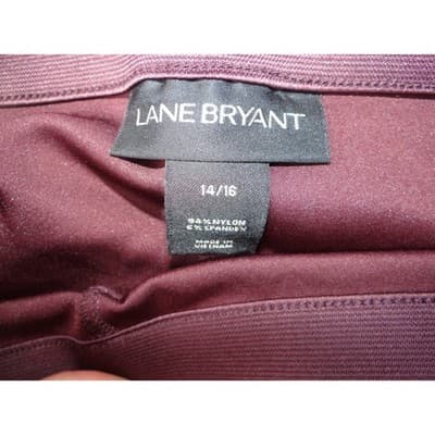 NWT-Lane Bryant Burgundy Legging Pants Women Size 14 16 Comfort Stretch Casual - Thumbnail 2