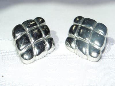 Vintage Silver-toned Earrings - Thumbnail 3