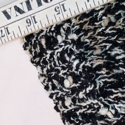 Vintage Razz-m'-Tazz Black White Textured Knit Sweater Women's Large Acrylic - Thumbnail 7