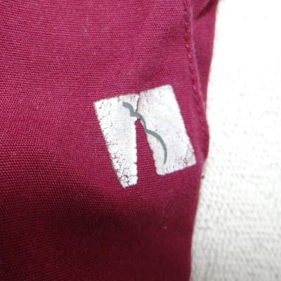 Womens Burgundy Elastic Waist Straight Leg Scrub Pants Wine Red Workwear - Thumbnail 3