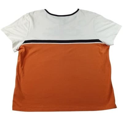Harley Davidson Motorcycles Women's Orange White Quarter Zip Shirt - Thumbnail 5