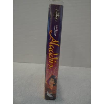 Walt Disney Aladdin VHS The Classics Black Diamond Original Animated Movie 1662 - Thumbnail 2