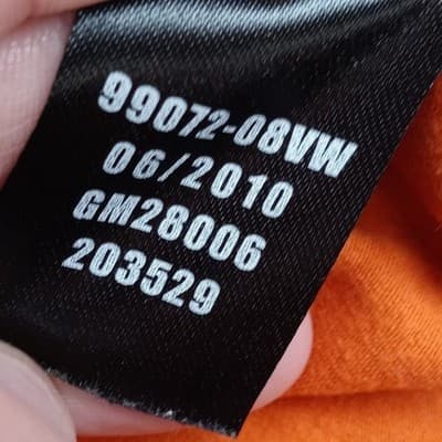 Harley Davidson Motorcycles Women's Orange White Quarter Zip Shirt - Thumbnail 6