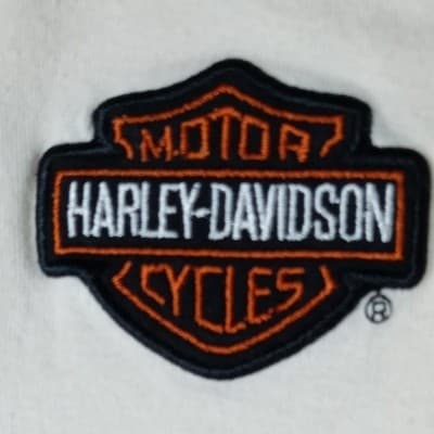 Harley Davidson Motorcycles Women's Orange White Quarter Zip Shirt - Thumbnail 7
