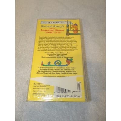 Richard Scarry's Best Learning Songs Video Ever! VHS 1993 Busytown Animated - Thumbnail 3