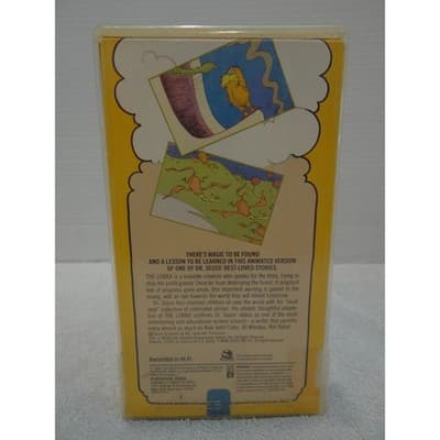 Dr. Seuss The Lorax VHS 1989 Playhouse Video Vintage Animated Movie Hi-Fi - Thumbnail 4