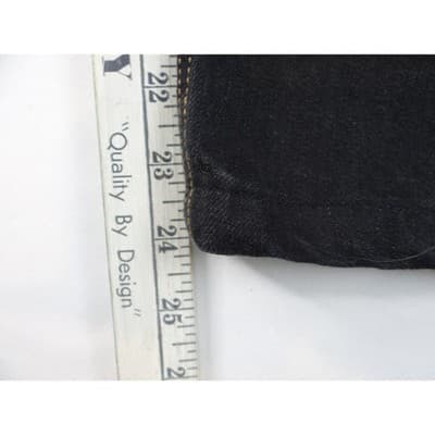 Altered Custom Levi Strauss 505 Mens Black Straight Fit Jeans Size 34x24 - Thumbnail 9
