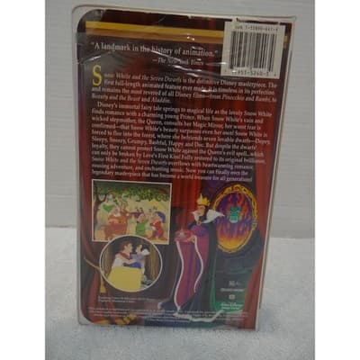 Disney Snow White and the Seven Dwarfs VHS 1994 Masterpiece Collection - Thumbnail 3