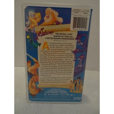 Disney Hercules VHS 1998 Masterpiece Collection Clamshell Case G Rated - Thumbnail 3