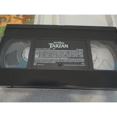 Walt Disney Tarzan VHS 2000 Clamshell Case THX Certified G Rated Animated - Thumbnail 6