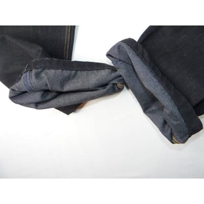 Altered Custom Levi Strauss 505 Mens Black Straight Fit Jeans Size 34x24 - Thumbnail 6