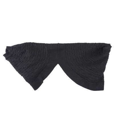 Antonio Melani Womens Black Textured Metallic Knit Shrug Bolero Cardigan Size M - Thumbnail 3