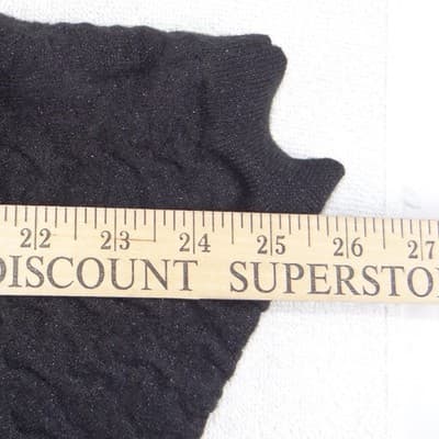 Antonio Melani Womens Black Textured Metallic Knit Shrug Bolero Cardigan Size M - Thumbnail 4