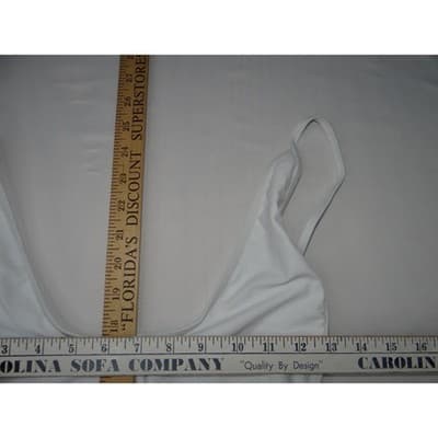 NWT-Shekini Womens White Button Front High Cut Thong One Piece Swimsuit XL - Thumbnail 6