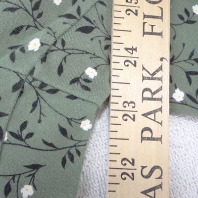 Old Navy Womens Sage Green Floral Print Cotton Spandex Leggings Size M 2305 - Thumbnail 5