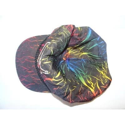 Vintage Multicolor AIS Automotive Cap with USA Map Design - Thumbnail 4