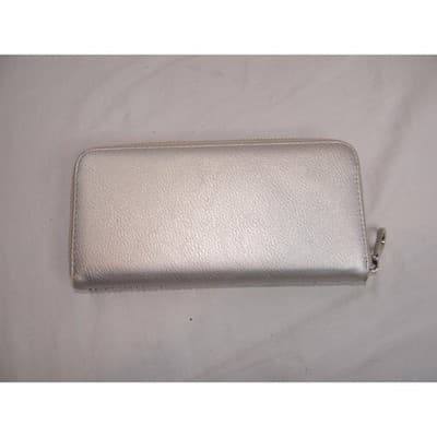 Sparkling Silver Rhinestone Zip Around Wallet Clutch for Women - Thumbnail 2