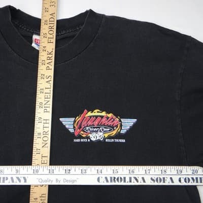Vintage 1999 Laughlin River Run Biker T-Shirt Mens Large Black Hanes 90s Rally - Thumbnail 6