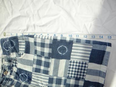 Women's Patchwork Pattern Casual Shorts XXS Size 0-2 - Thumbnail 7