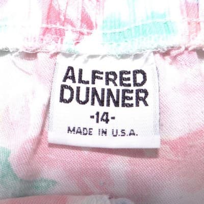 Alfred Dunner Vintage 90s Floral Button Front Midi Skirt Pastel Women Size 14 - Thumbnail 2