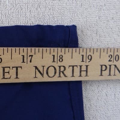 Medline AngelStat Royal Blue Scrub Pants Small Straight Leg Elastic - Thumbnail 4