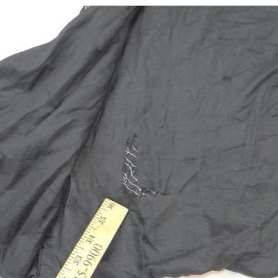 Vintage B'way Rose Vintage 100% Silk Beaded Sequin Vest Black Silver Chevron-ish - Thumbnail 4