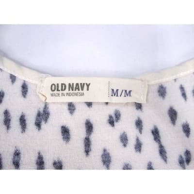 Y2K Vibes Old Navy Women's Juniors Medium Cream Leopard Print Racerback Tank Top - Thumbnail 2