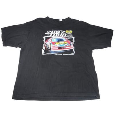 Y2K NASCAR Nextel Cup Series 2007 Tour TShirt Mens 3X Black Graphic Double Sided